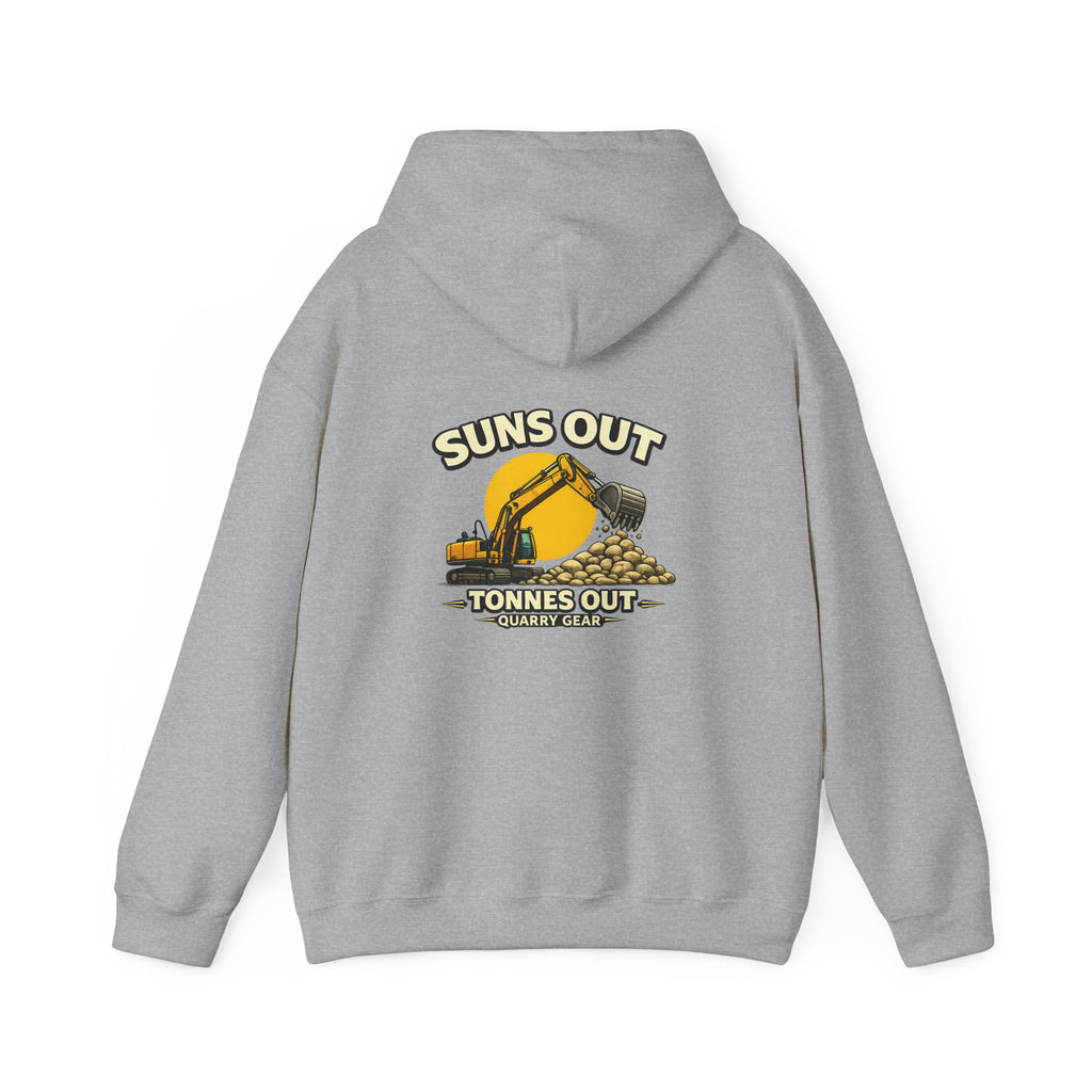 Suns out Tonnes Out Excavator Hoodie | Quarry Gear