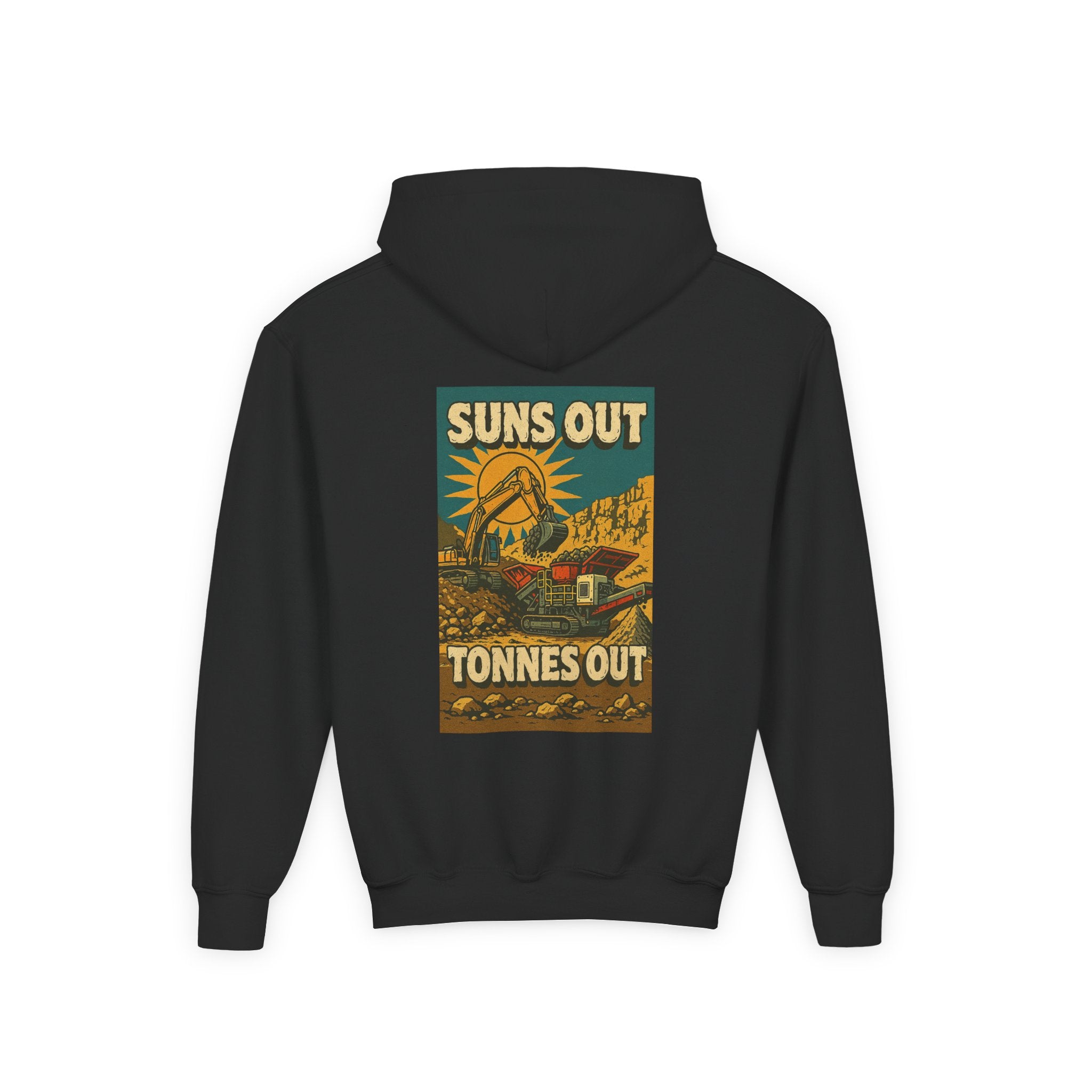 Suns Out Tonnes Out Kids Hoodie | Quarry Gear