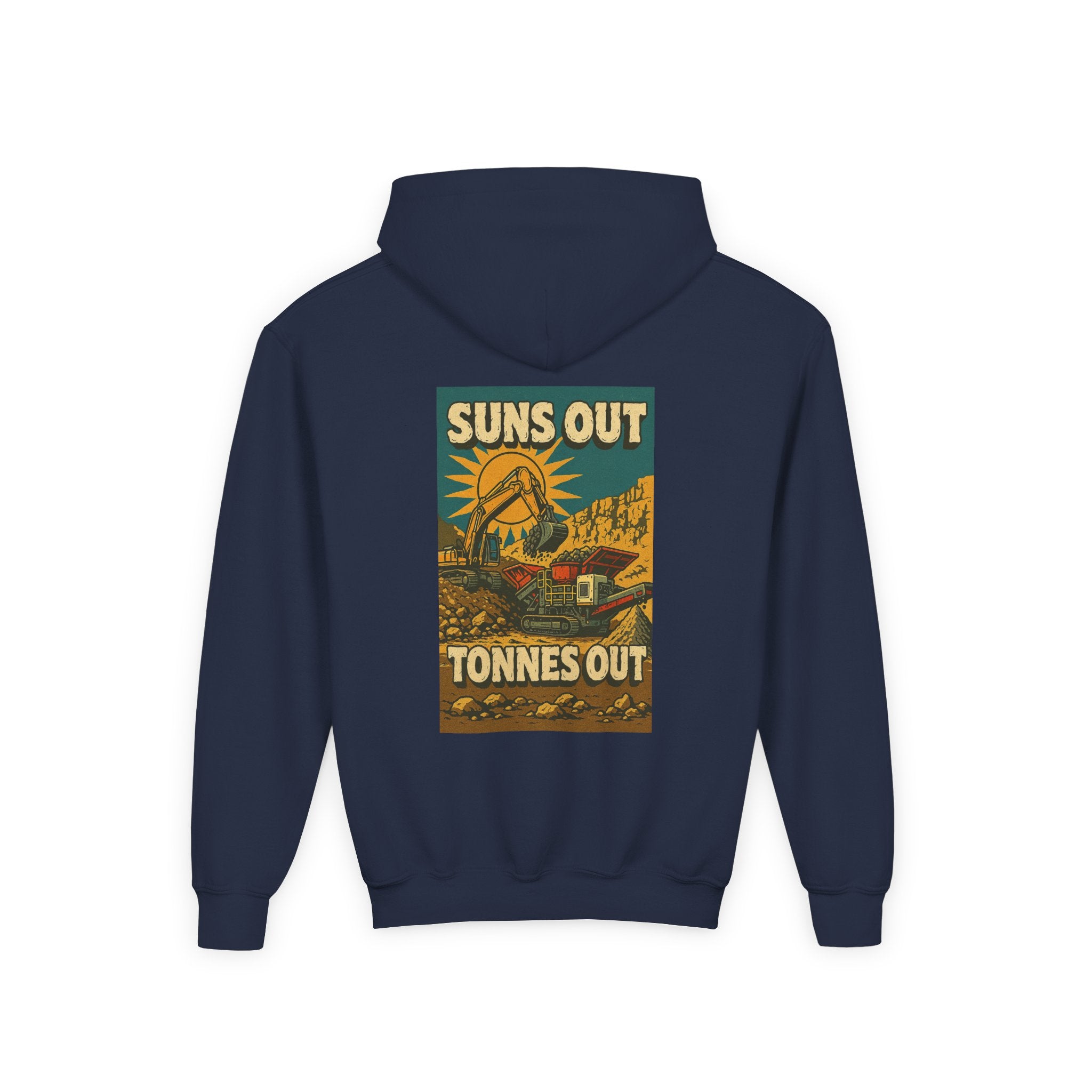 Suns Out Tonnes Out Kids Hoodie | Quarry Gear