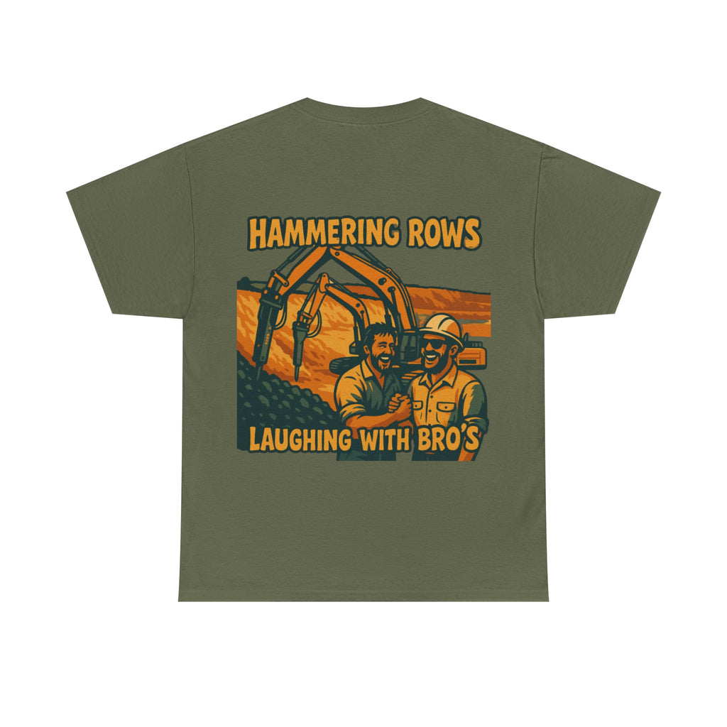 Hammering Rows Laughing With Bro's Tee | Quarry Gear