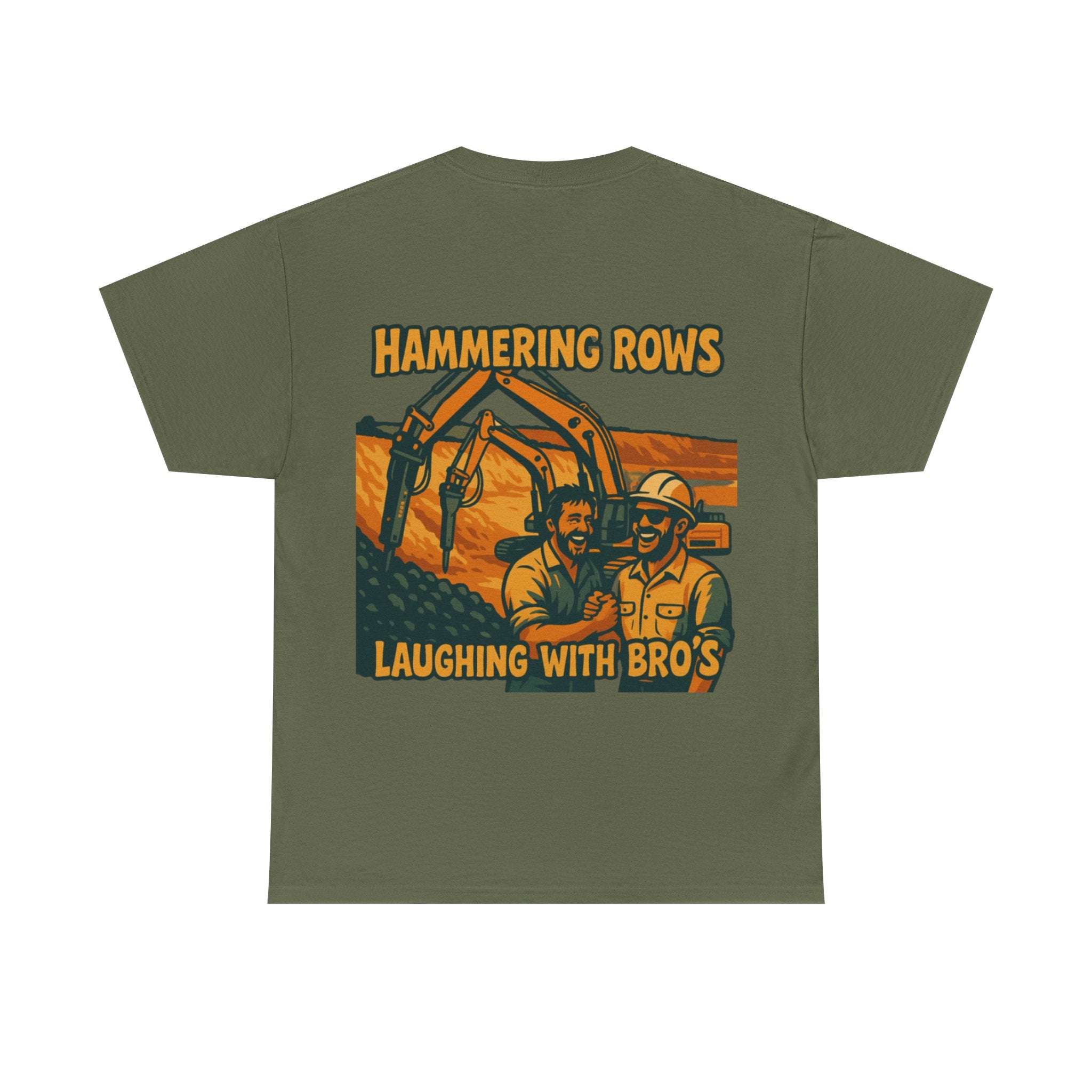 Hammering Rows Laughing With Bro's Tee | Quarry Gear