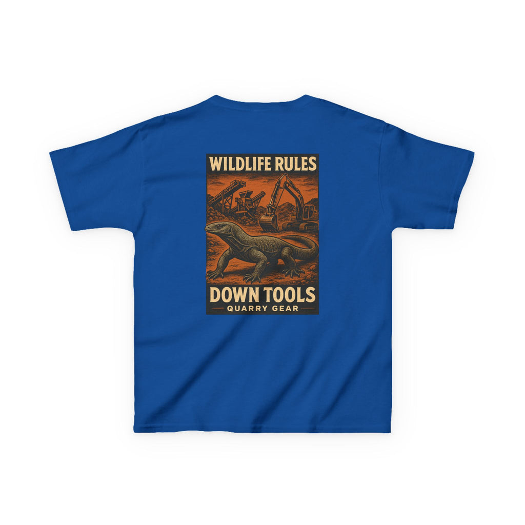 Wildlife Rules Down Tools Kids Tee | Quarry Gear