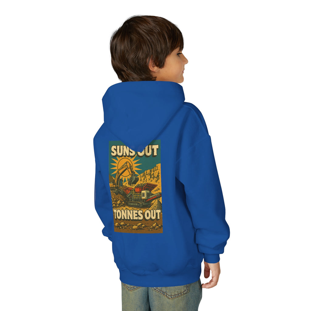 Suns Out Tonnes Out Kids Hoodie | Quarry Gear