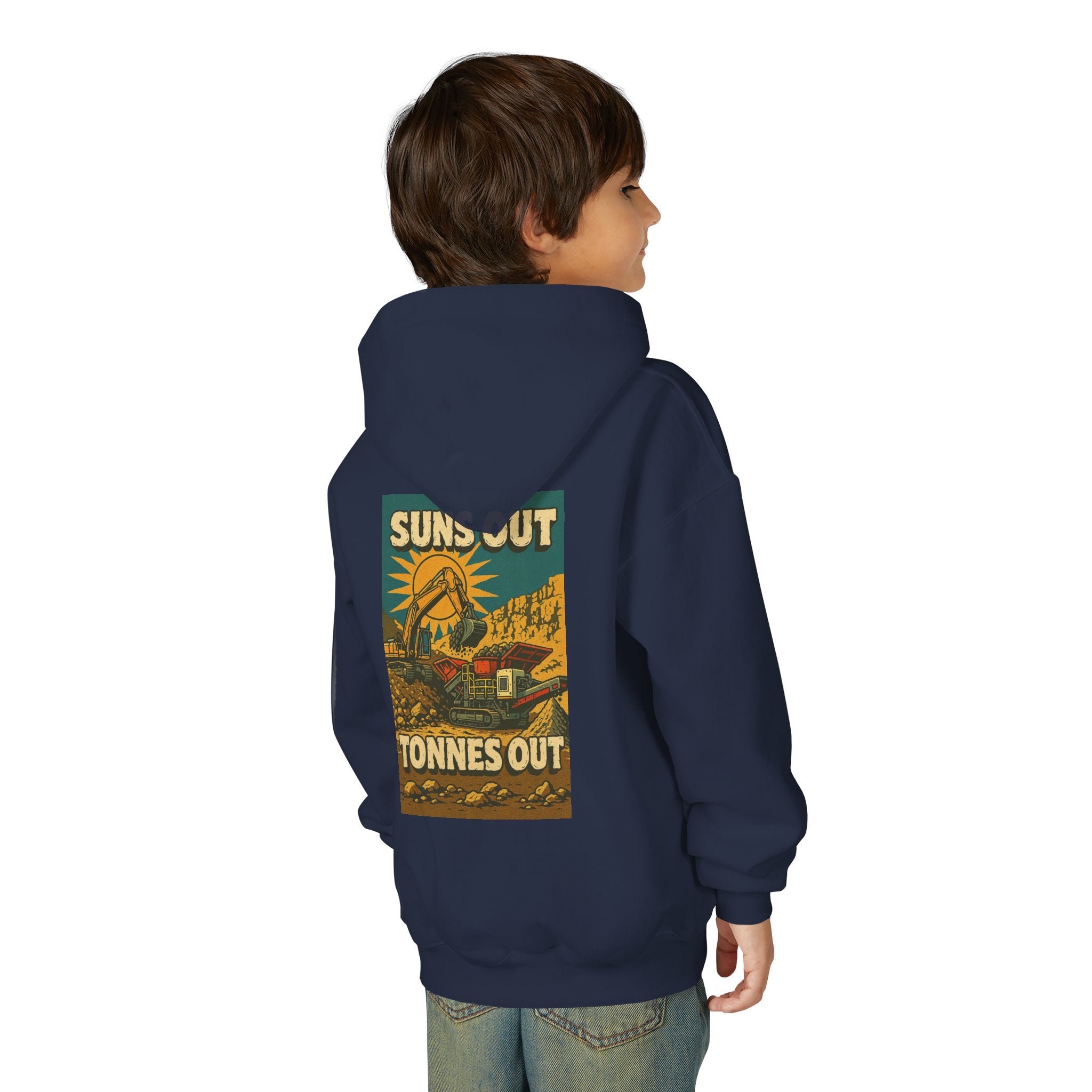 Suns Out Tonnes Out Kids Hoodie | Quarry Gear