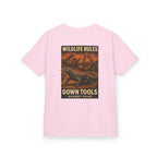 Wildlife Rules Down Tools Kids Tee | Quarry Gear