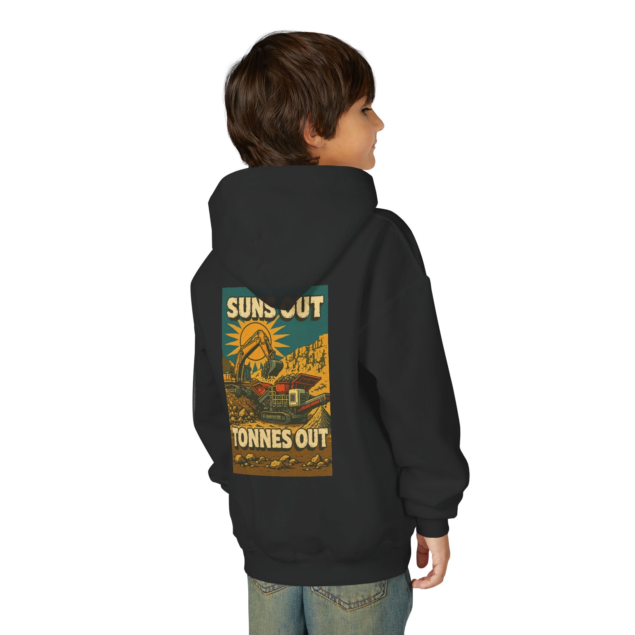 Suns Out Tonnes Out Kids Hoodie | Quarry Gear