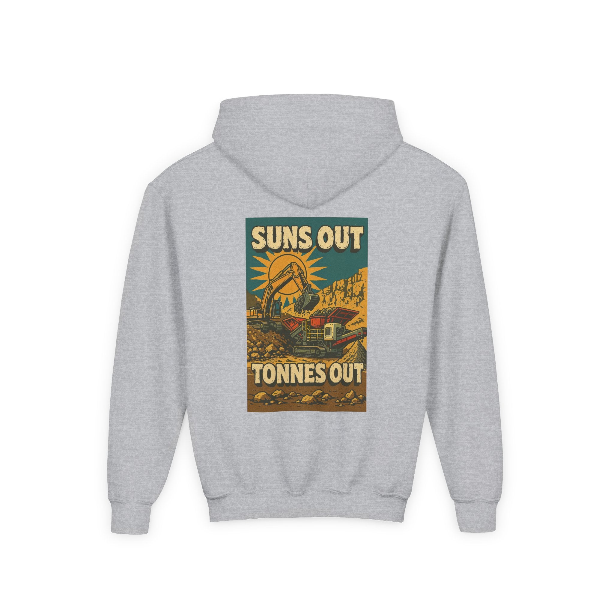 Suns Out Tonnes Out Kids Hoodie | Quarry Gear