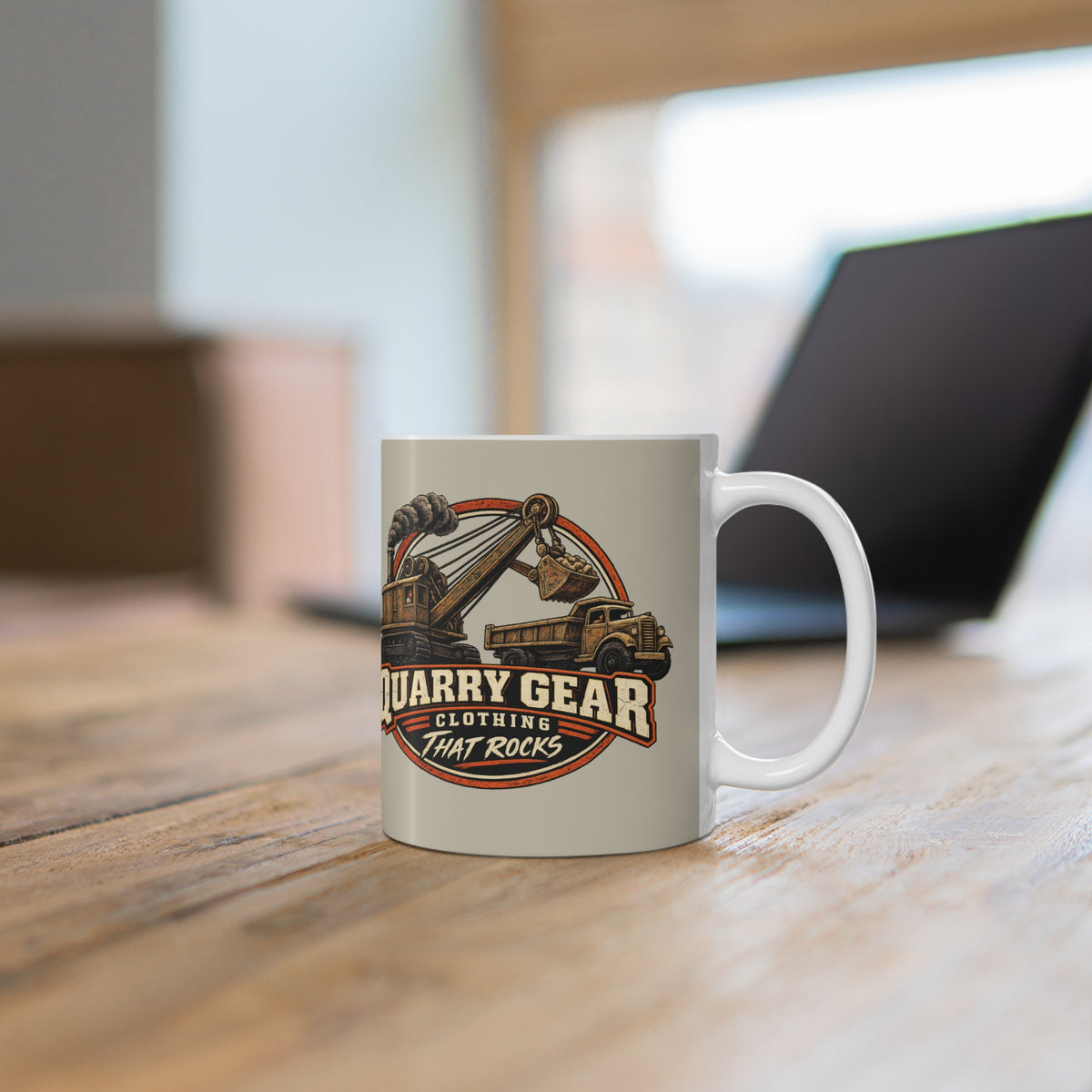 Big Rocks into Little rocks Quarry Gear Coffee Mug