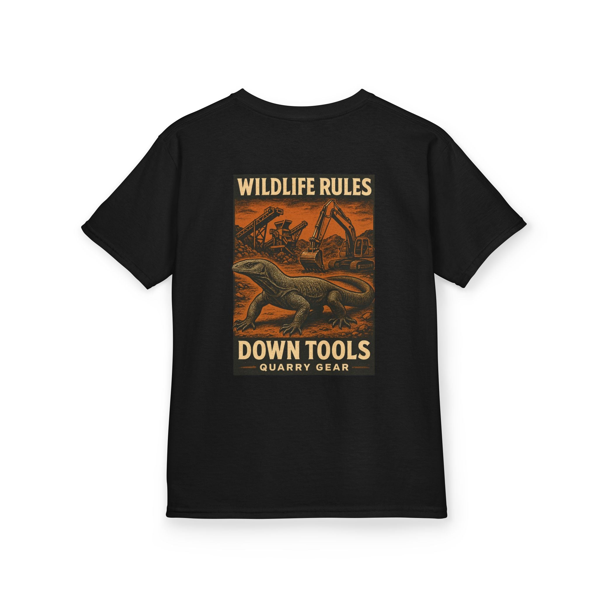Wildlife Rules Down Tools Kids Tee | Quarry Gear