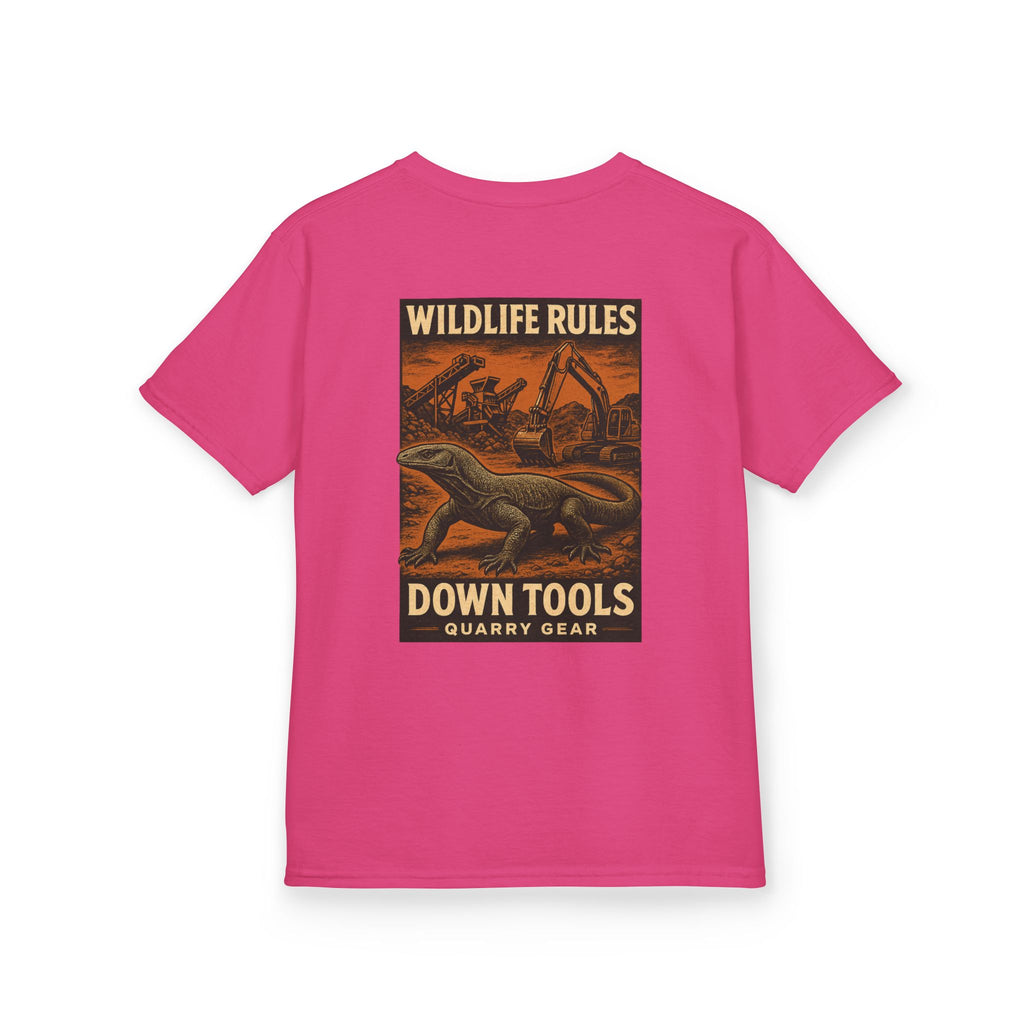 Wildlife Rules Down Tools Kids Tee | Quarry Gear