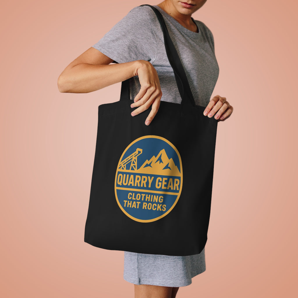 Quarry Gear logo tote bag | Hammering Rows vintage construction tote