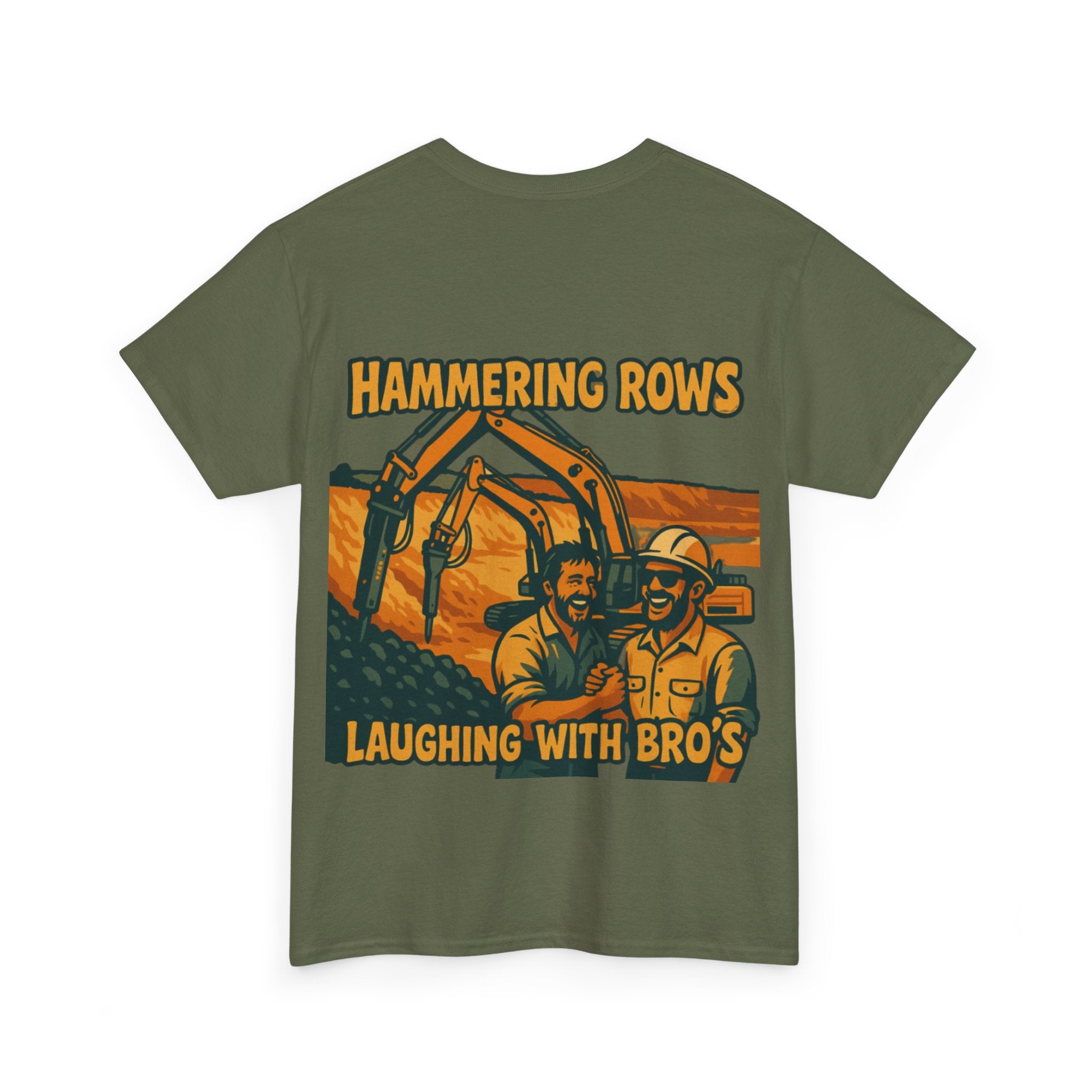 Hammering Rows Laughing With Bro's Tee | Quarry Gear