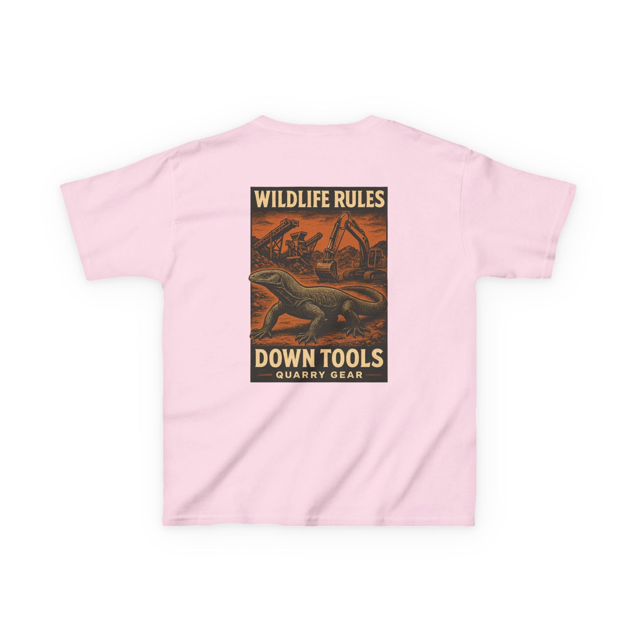 Wildlife Rules Down Tools Kids Tee | Quarry Gear
