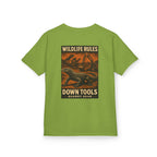 Wildlife Rules Down Tools Kids Tee | Quarry Gear