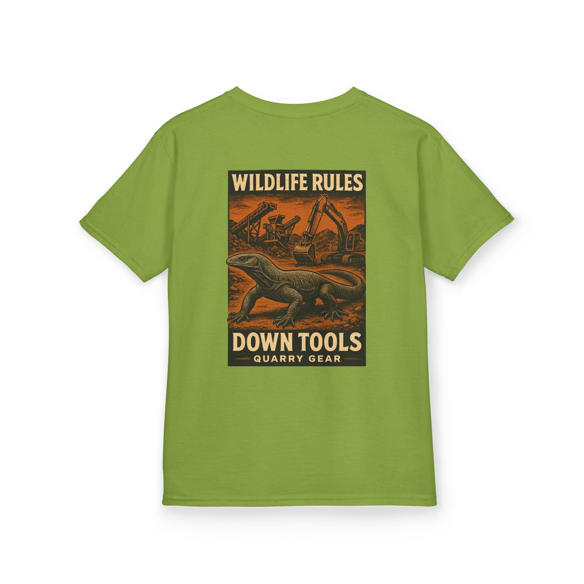 Wildlife Rules Down Tools Kids Tee | Quarry Gear