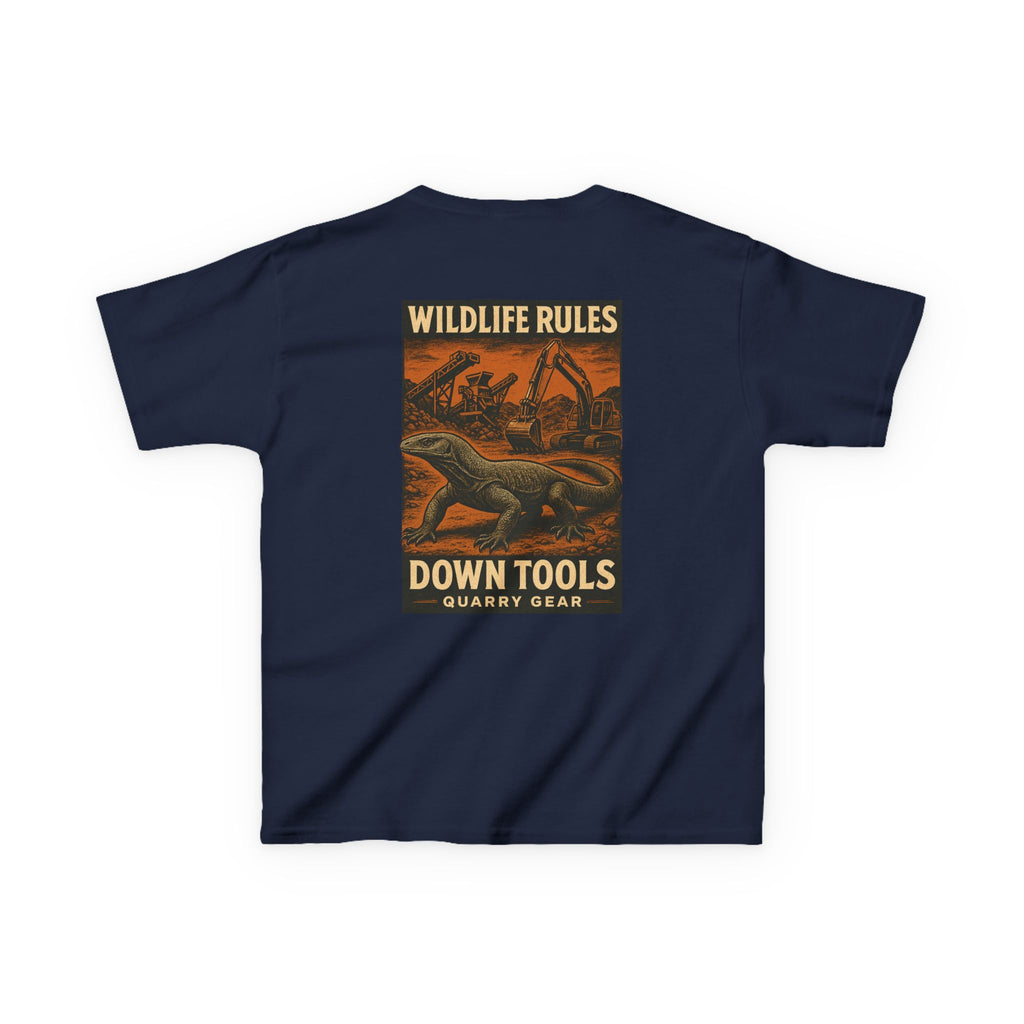 Wildlife Rules Down Tools Kids Tee | Quarry Gear