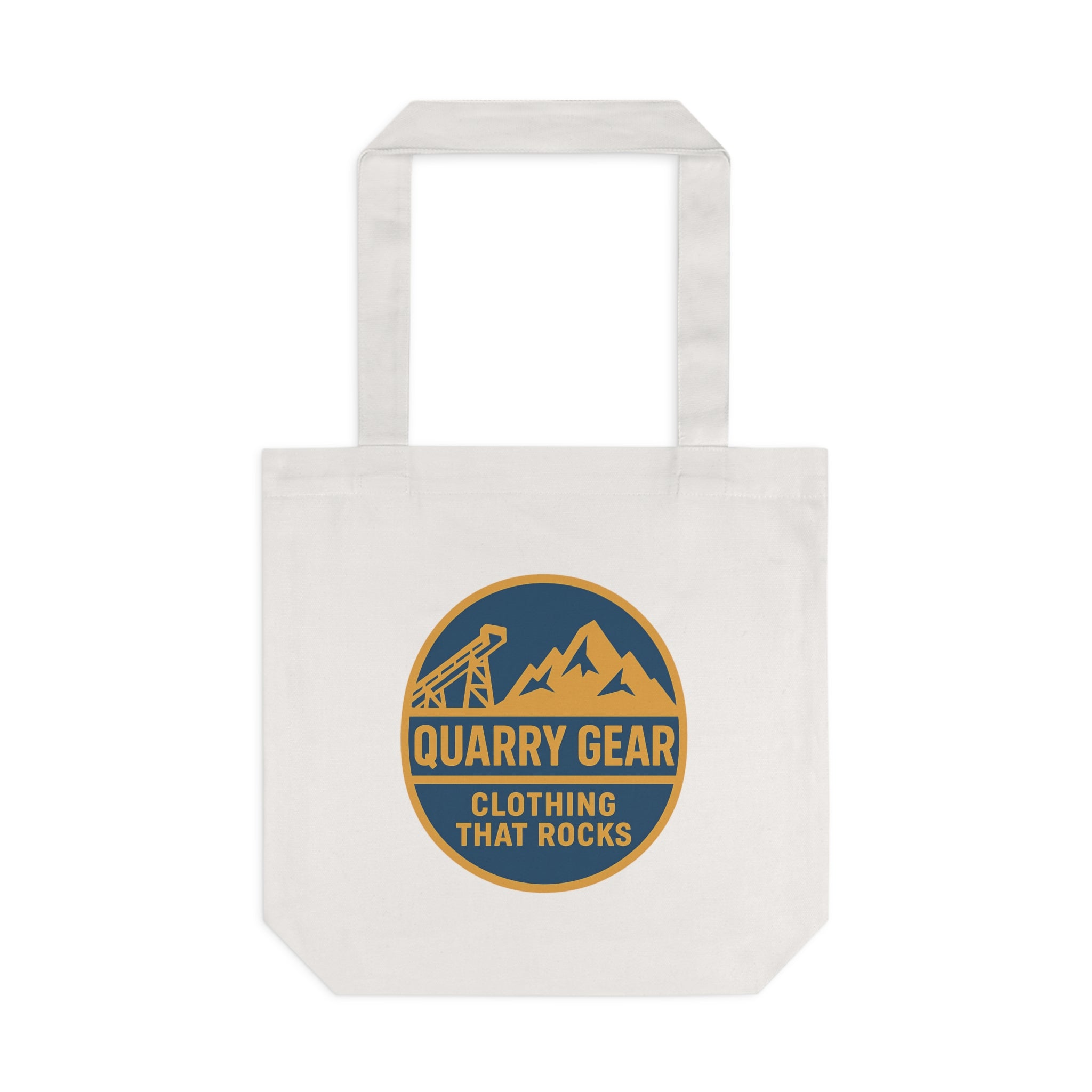 Quarry Gear logo tote bag | Hammering Rows vintage construction tote