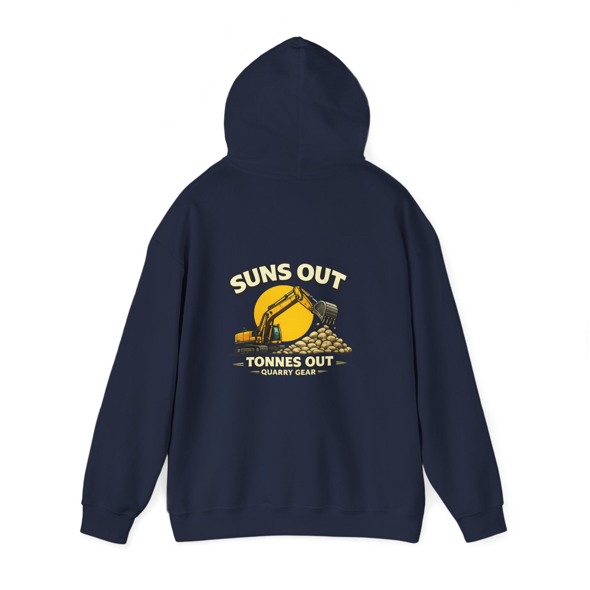 Suns out Tonnes Out Excavator Hoodie | Quarry Gear