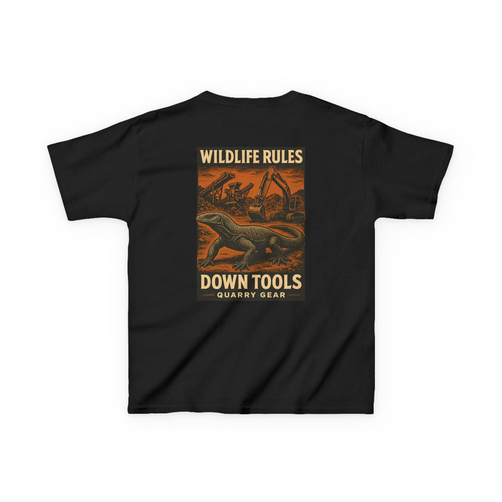 Wildlife Rules Down Tools Kids Tee | Quarry Gear