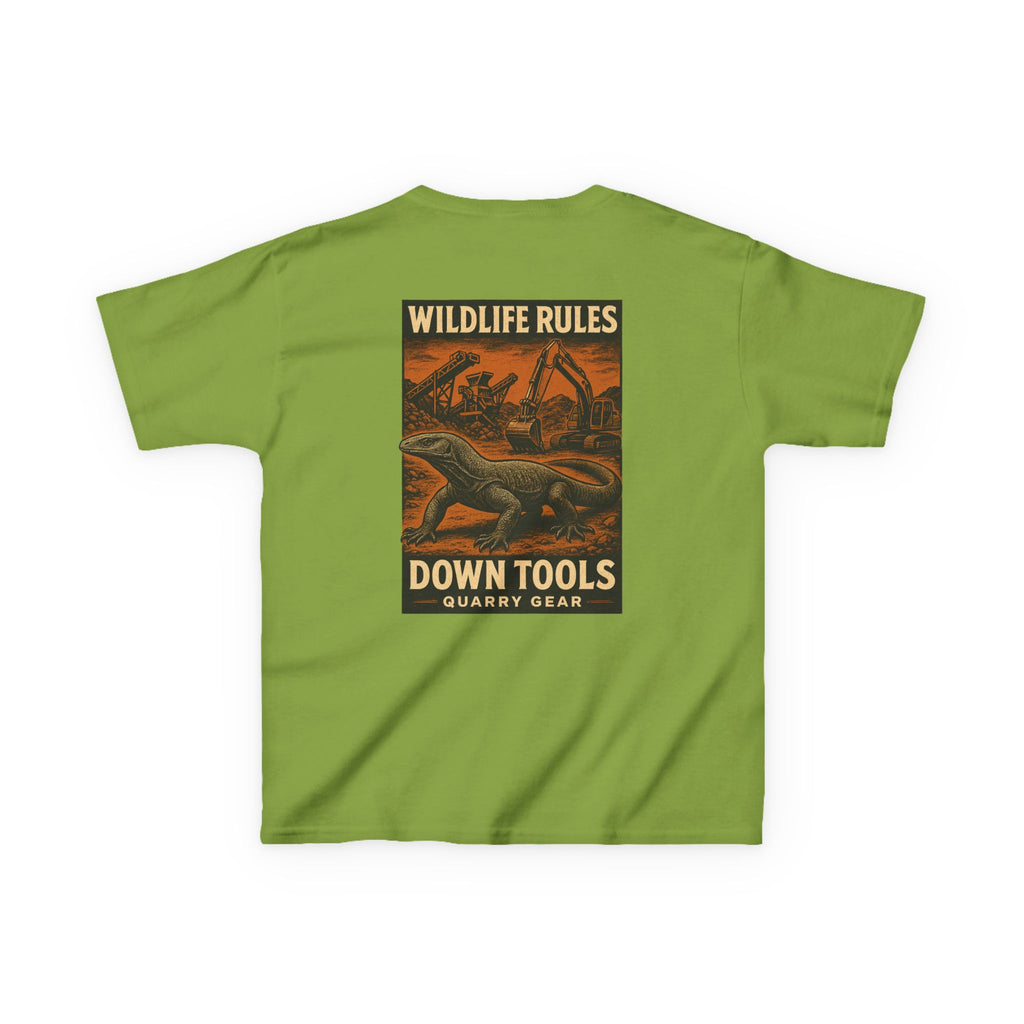 Wildlife Rules Down Tools Kids Tee | Quarry Gear
