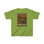 Wildlife Rules Down Tools Kids Tee | Quarry Gear