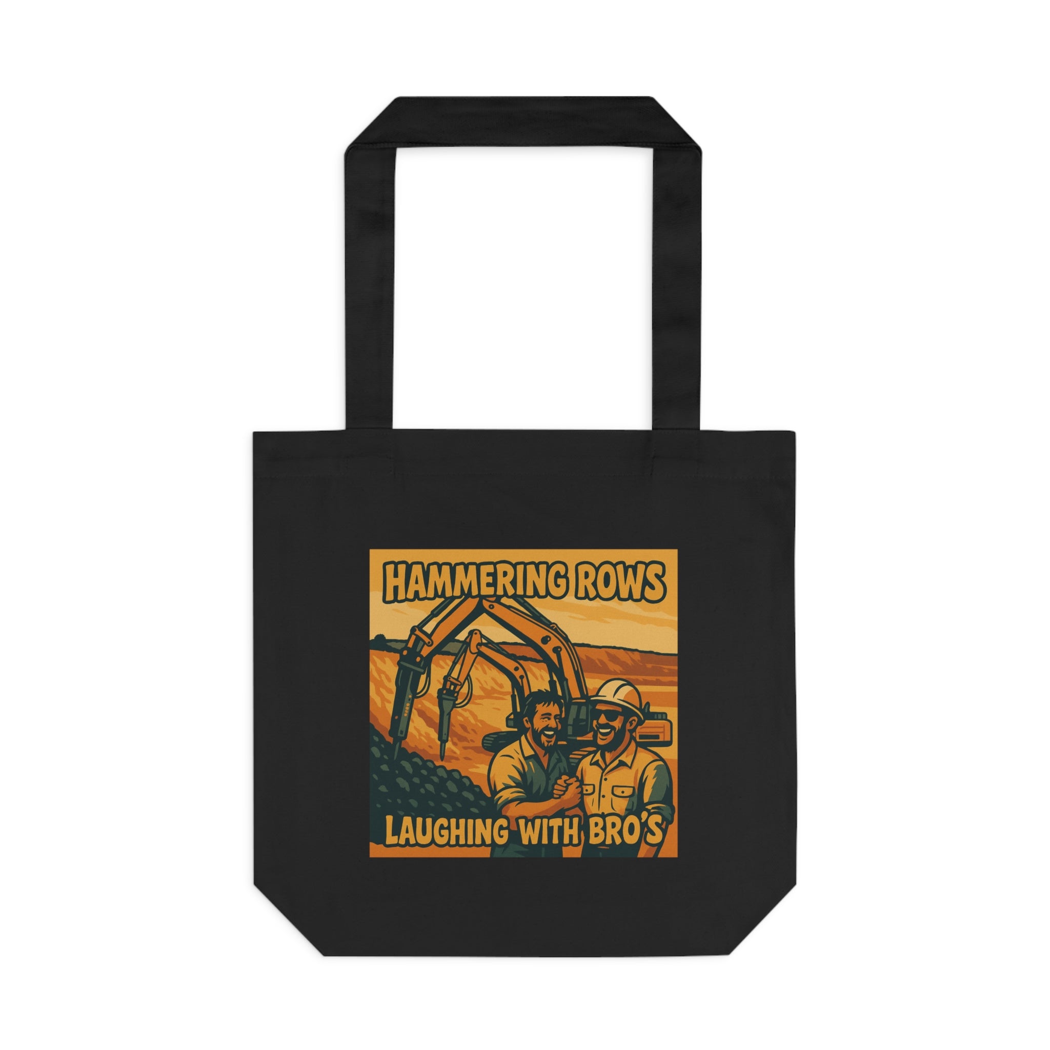 Quarry Gear logo tote bag | Hammering Rows vintage construction tote