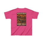 Wildlife Rules Down Tools Kids Tee | Quarry Gear