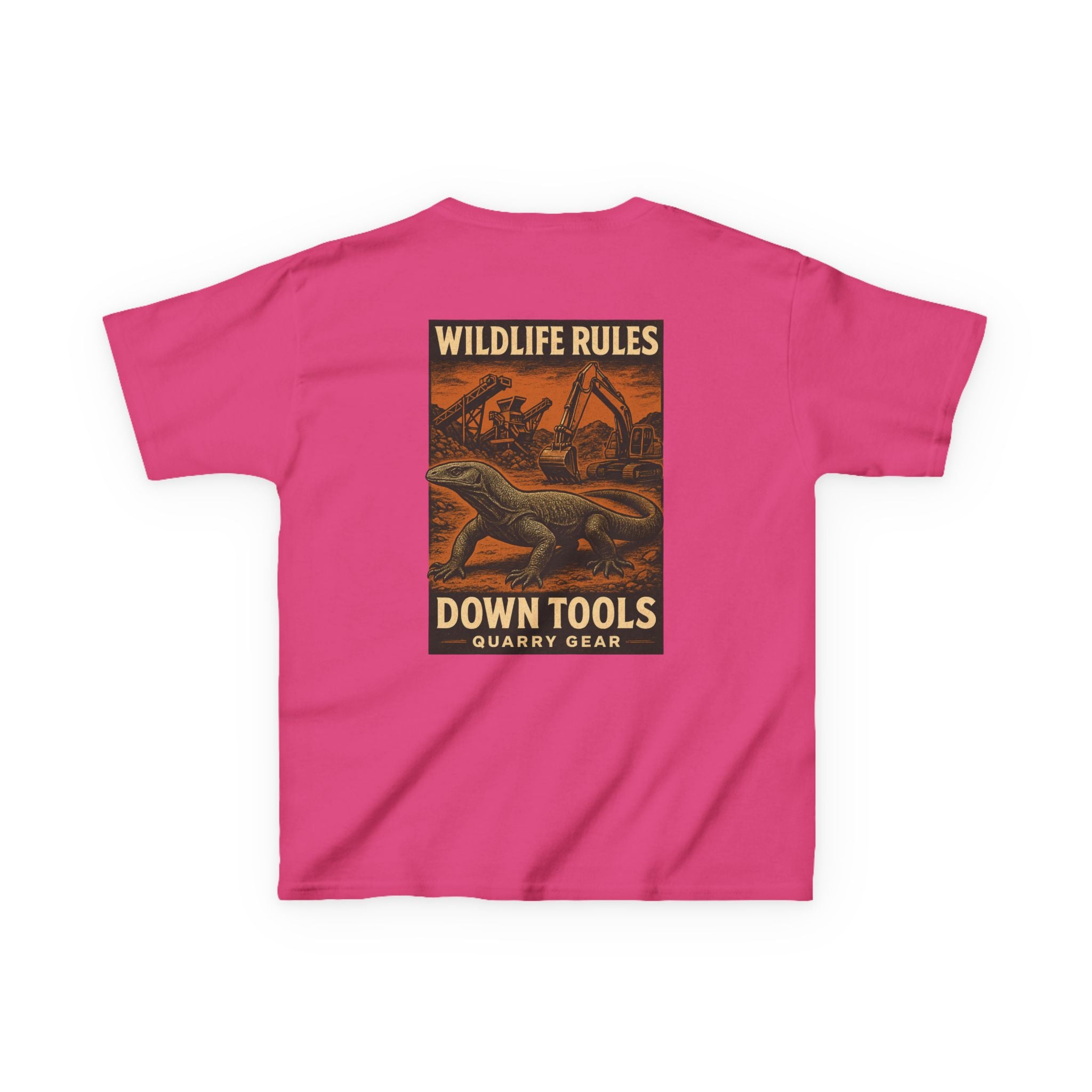 Wildlife Rules Down Tools Kids Tee | Quarry Gear