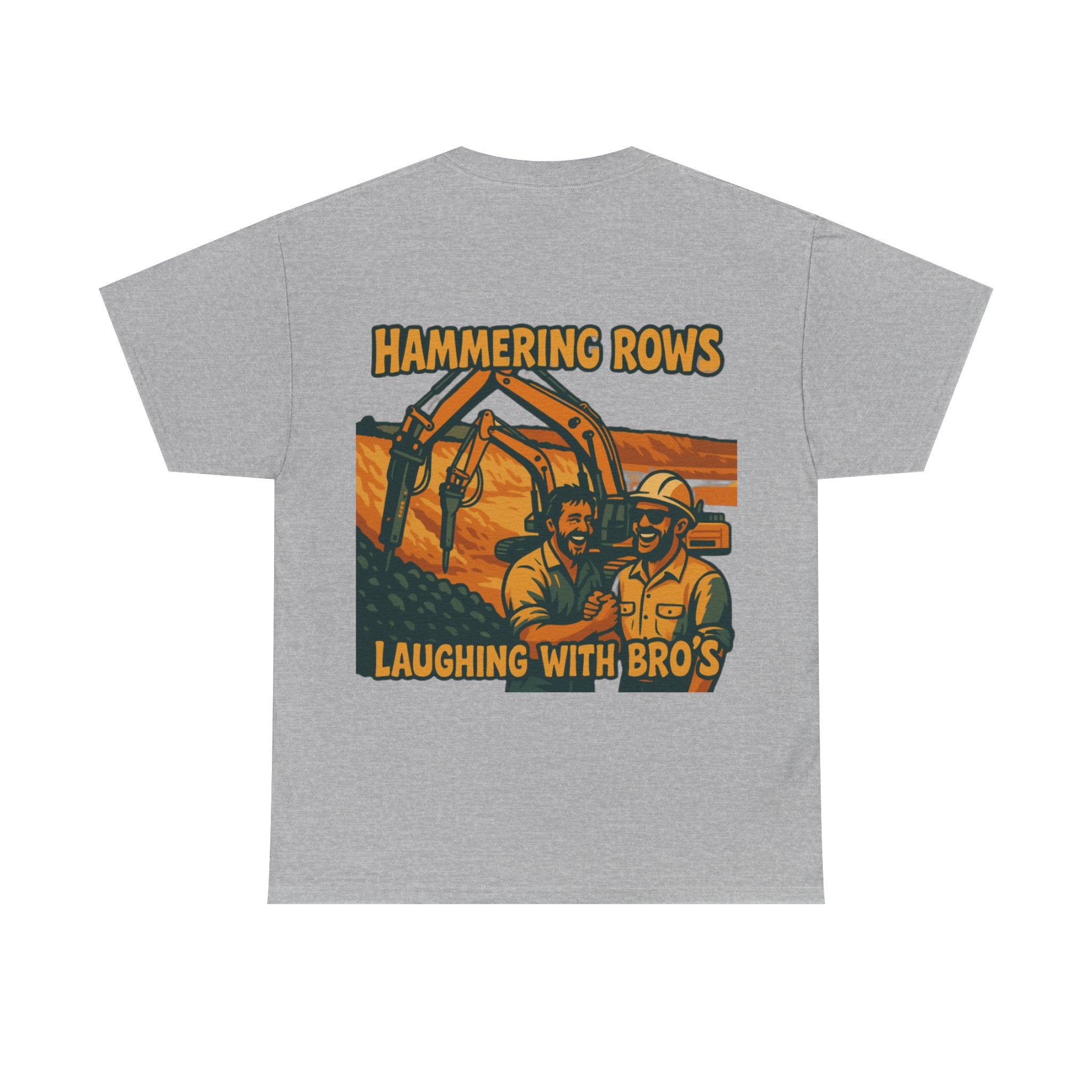 Hammering Rows Laughing With Bro's Tee | Quarry Gear