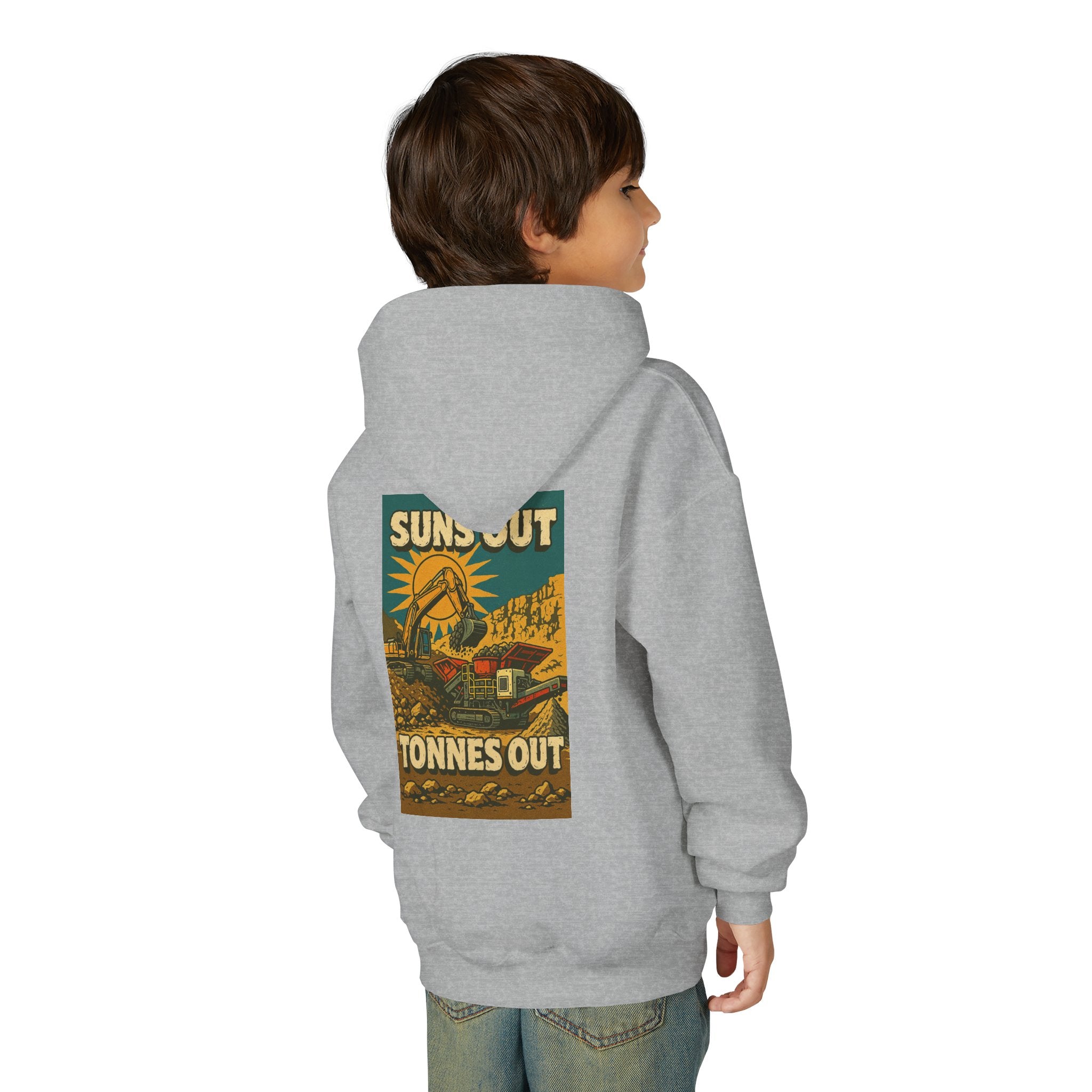 Suns Out Tonnes Out Kids Hoodie | Quarry Gear