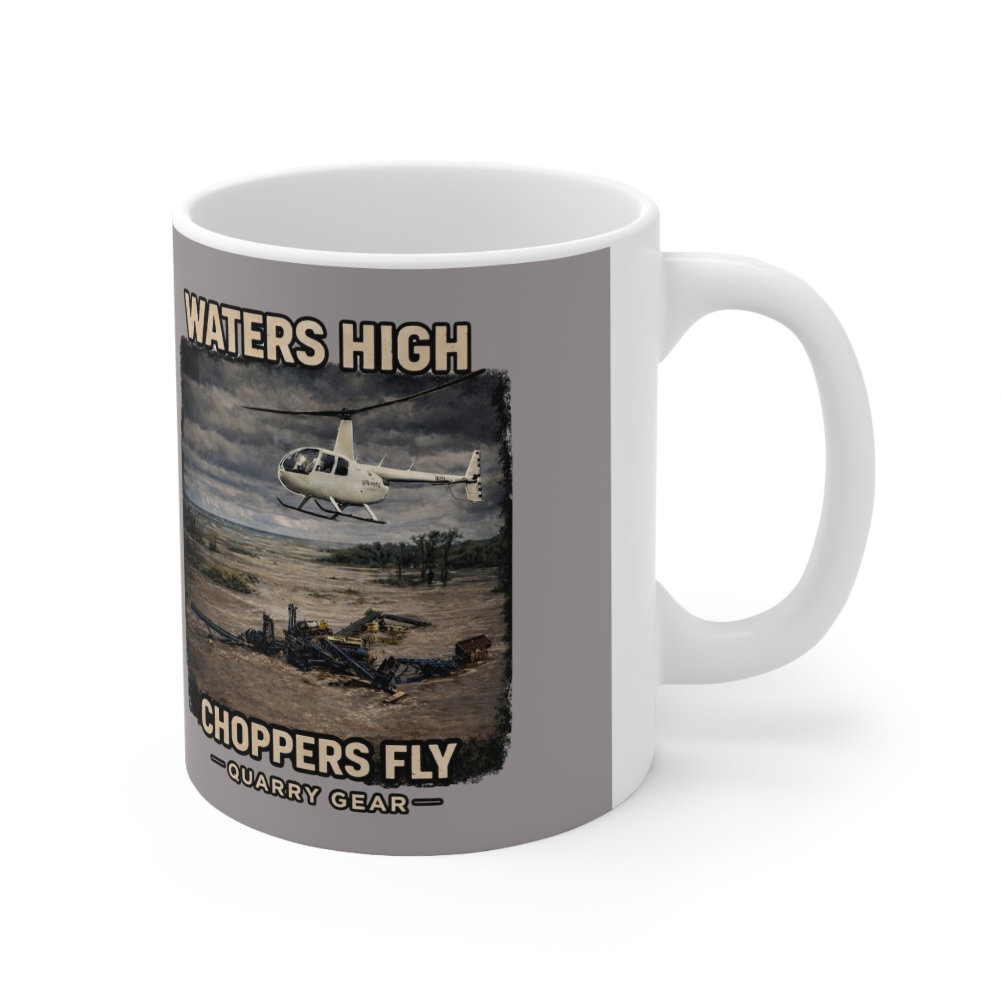 Choppers Fly Quarry Gear Coffee Mug
