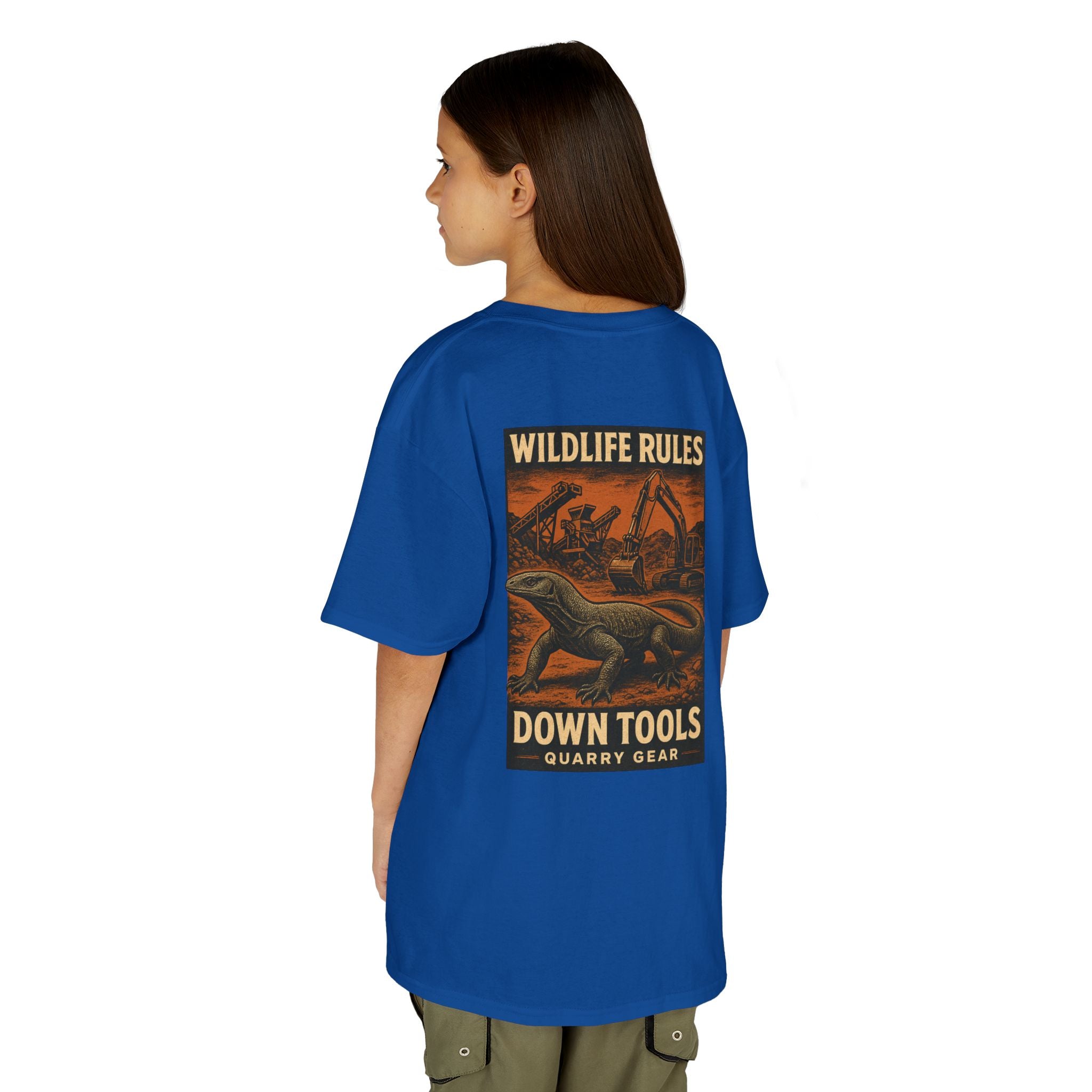 Wildlife Rules Down Tools Kids Tee | Quarry Gear