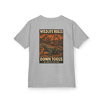 Wildlife Rules Down Tools Kids Tee | Quarry Gear