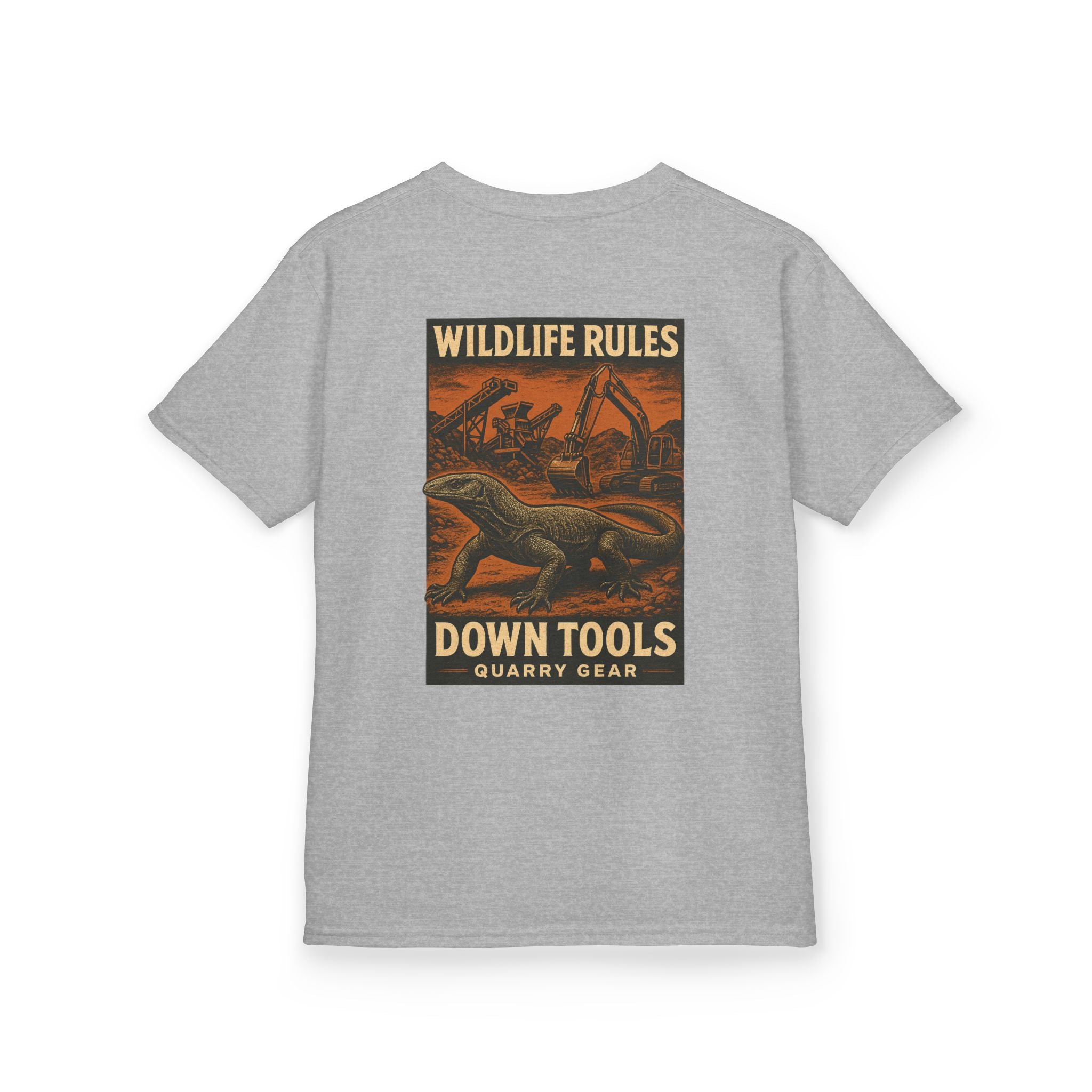 Wildlife Rules Down Tools Kids Tee | Quarry Gear