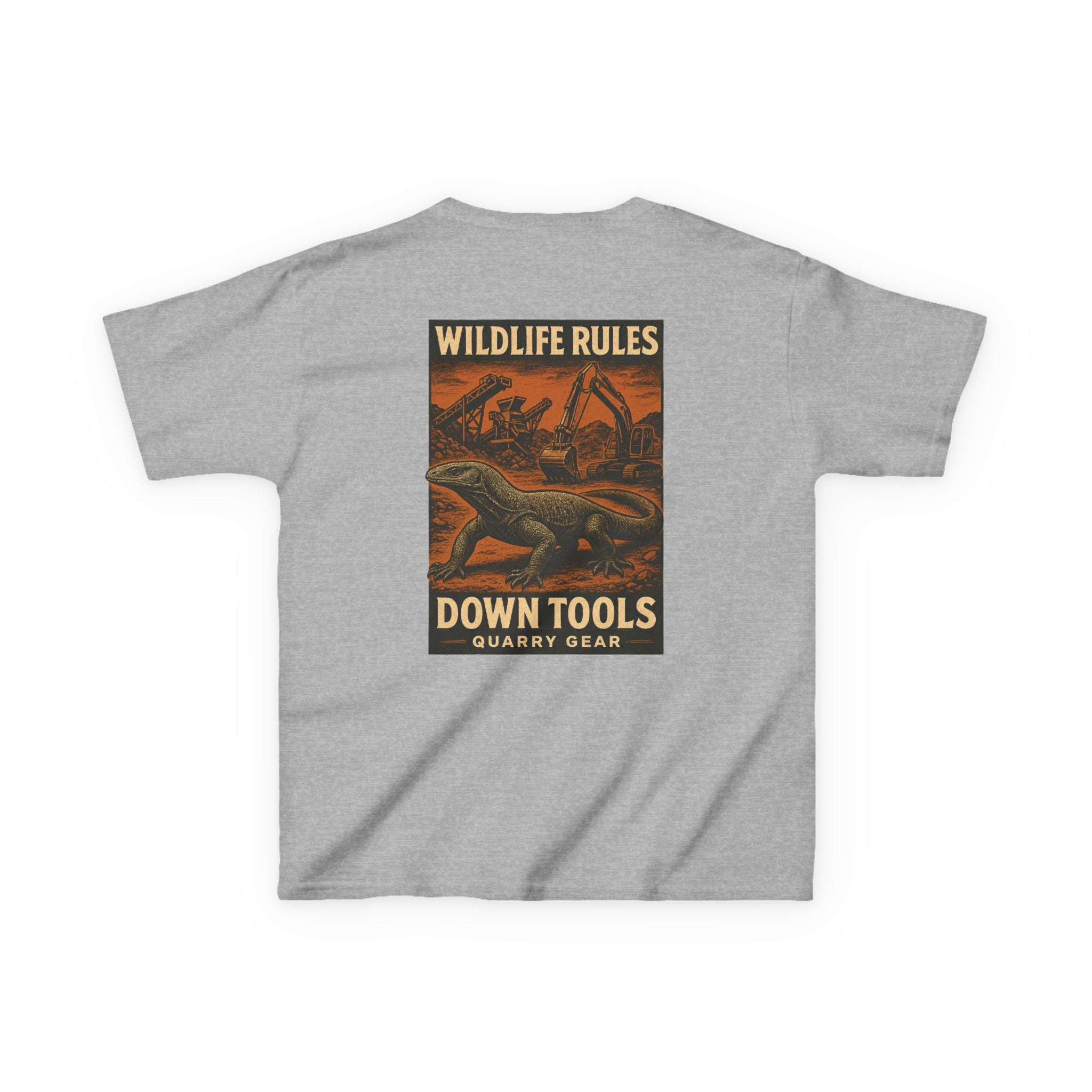 Wildlife Rules Down Tools Kids Tee | Quarry Gear